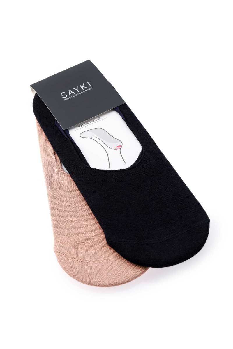 Lacivert Pamuklu İkili Babet Çorap - Hatem Saykı