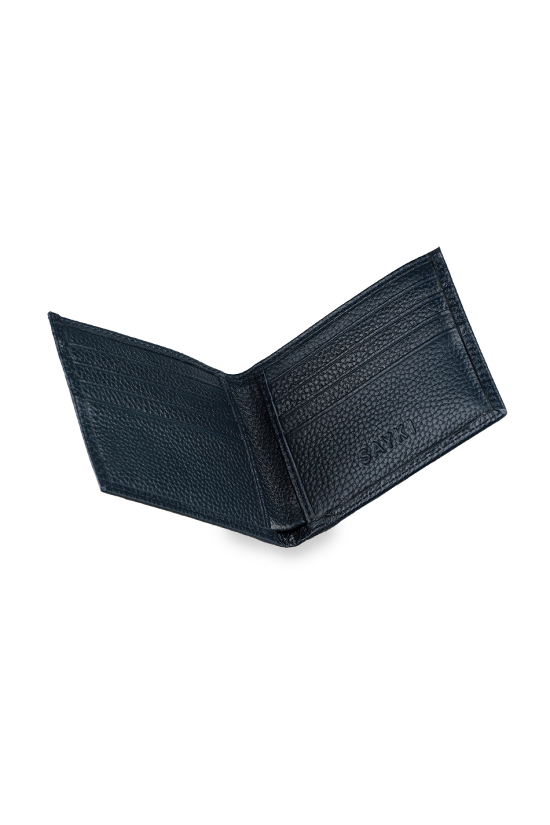 Lacivert Floter 100% Hakiki Cüzdan - Saykı (1)
