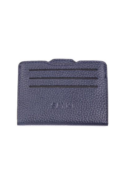 Lacivert Floter Deri Cüzdan - 2