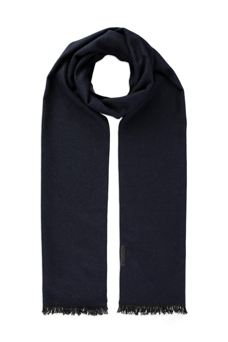 Lacivert Çift Taraflı Atkı - Hatemoğlu