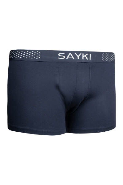 Lacivert Pamuklu Boxer 