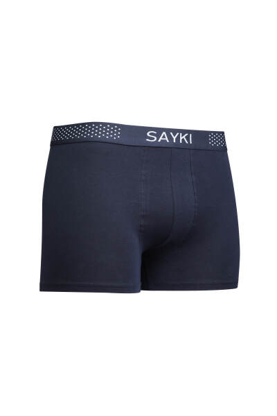 Lacivert Pamuklu Boxer 