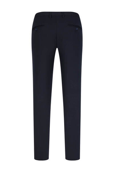 Lacivert Rahat Kesim Yandan Cepli Jogger Pantolon - 3