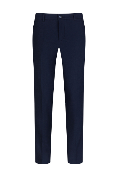 Lacivert Rahat Kesim Yandan Cepli Jogger Pantolon - 1