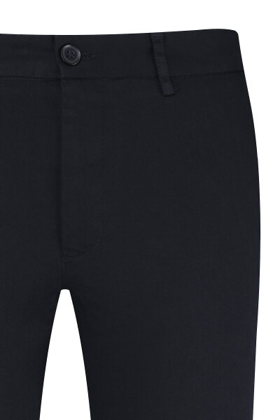 Lacivert Rahat Kesim Yandan Cepli Pamuklu Kanvas Pantolon - 2