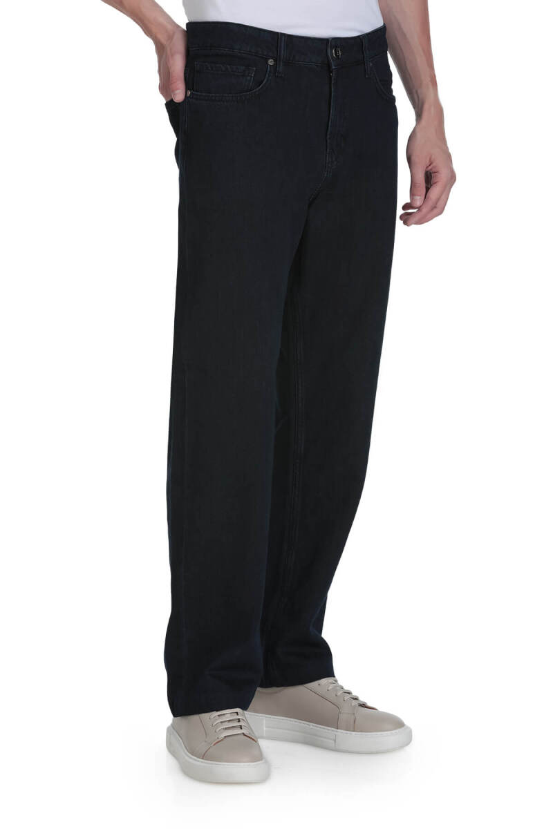 Lacivert Regular Fit 5 Cep Pamuklu Kot Pantolon - Saykı (1)
