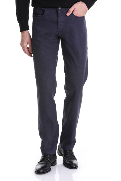 Lacivert Regular Fit 5 Cep Pamuklu Kot Pantolon - 2