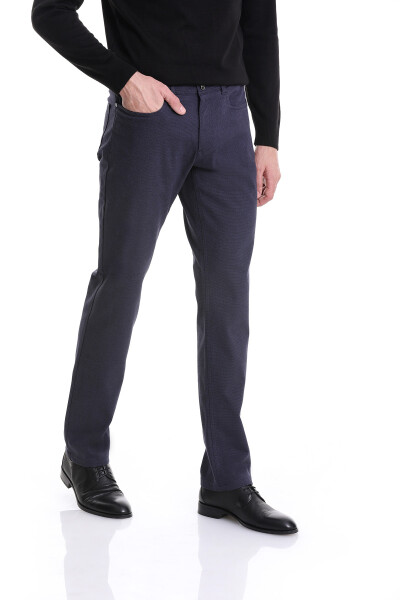 Lacivert Regular Fit 5 Cep Pamuklu Kot Pantolon - 3