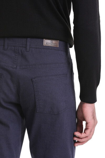 Lacivert Regular Fit 5 Cep Pamuklu Kot Pantolon - 6