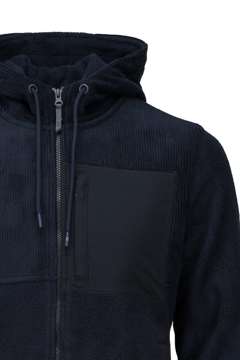 Lacivert Regular Fit Hakim Yaka Kapüşonlu Şişme Mont - HTML (1)