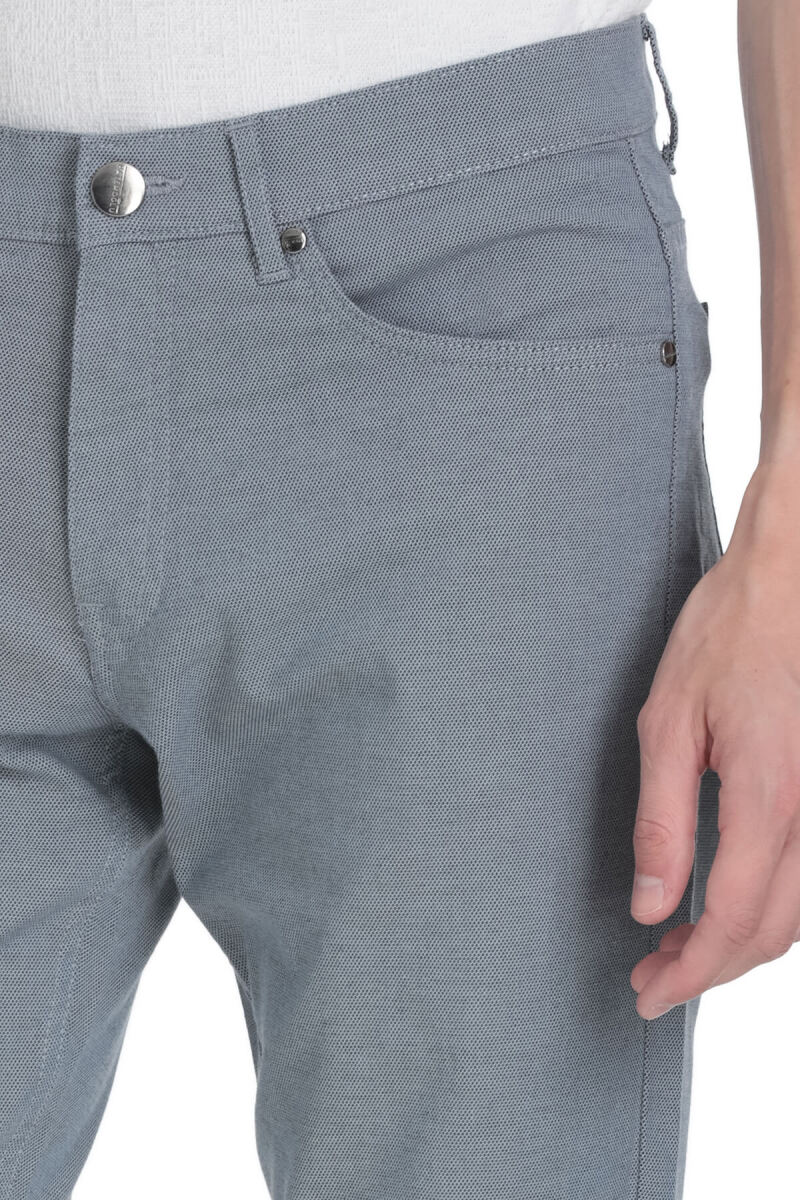Lacivert Regular Fit Pamuklu 5 Cep Kanvas Pantolon - Hatemoğlu (1)