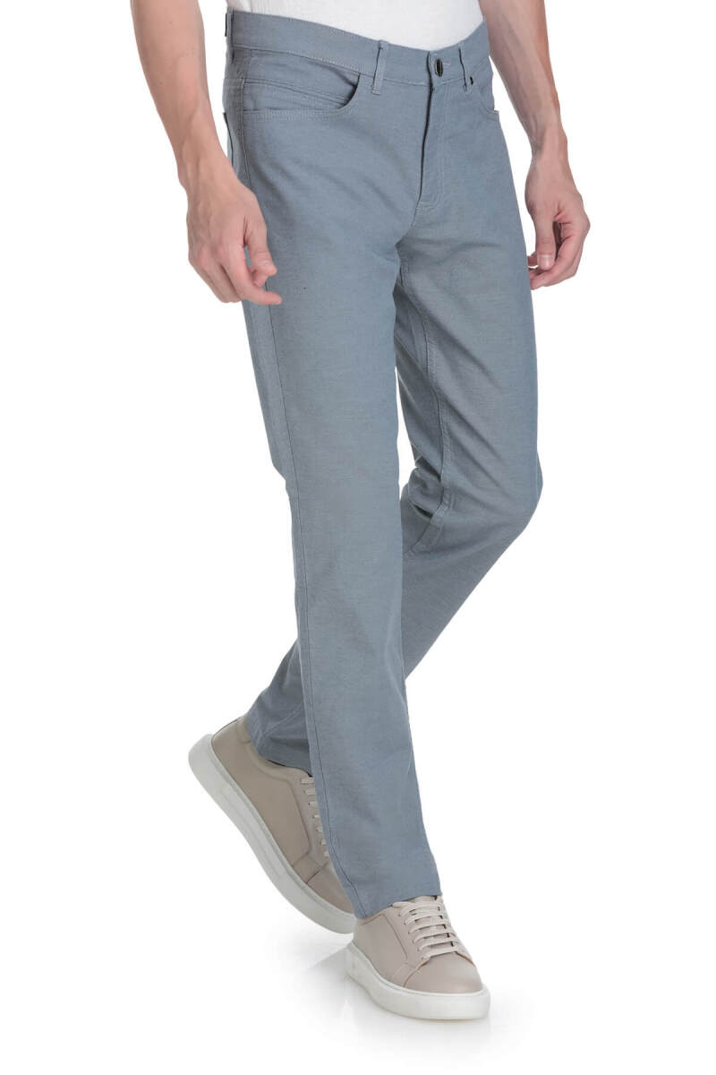 Lacivert Regular Fit Pamuklu 5 Cep Kanvas Pantolon - Hatemoğlu (1)