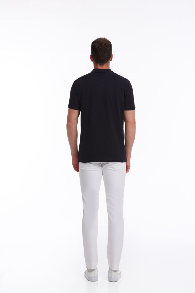 Lacivert Regular Fit Petek Pamuklu Polo Yaka Tişört - 6