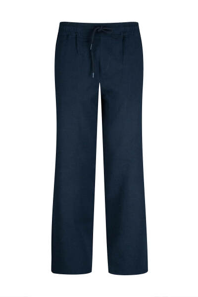 Lacivert Regular Fit Yandan Cep Pamuklu Pantolon - 1