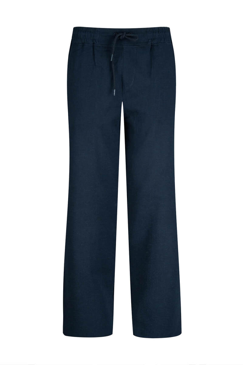 Lacivert Regular Fit Yandan Cep Pamuklu Pantolon - Saykı
