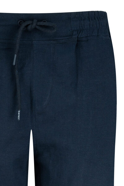 Lacivert Regular Fit Yandan Cep Pamuklu Pantolon - 2