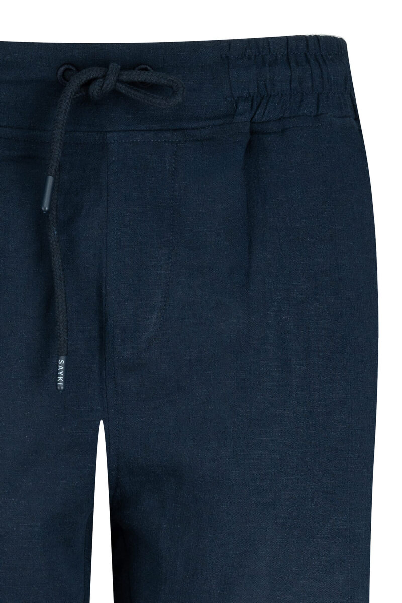 Lacivert Regular Fit Yandan Cep Pamuklu Pantolon - Saykı (1)