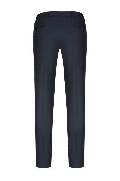 Lacivert Regular Fit Yandan Cepli Kumaş Pantolon - 3