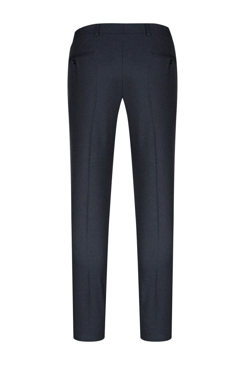 Lacivert Regular Fit Yandan Cepli Kumaş Pantolon - Saykı (1)
