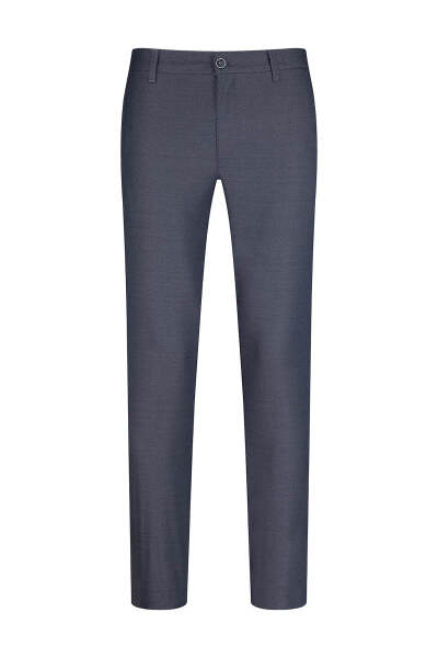 Lacivert Regular Fit Yandan Cepli Pamuklu Jogger Pantolon - 1