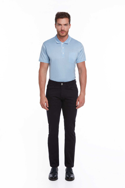 Lacivert Regular Fit Pamuklu 5 Cep Kot Pantolon - 5