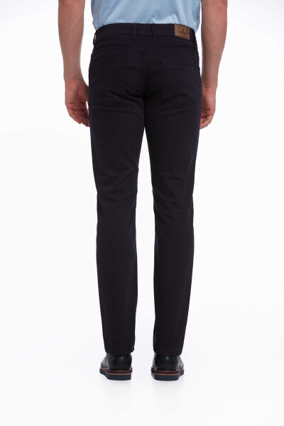 Lacivert Regular Fit Pamuklu 5 Cep Kot Pantolon - 6