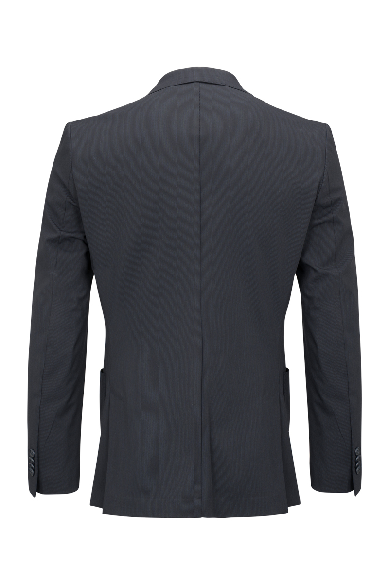 Lacivert Slim Fit Mono Yaka Takım Elbise - Saykı (1)