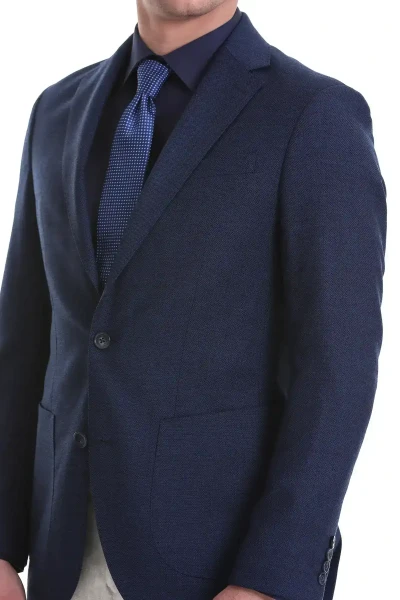 Lacivert Slim Fit Mono Yaka Klasik Ceket - 5