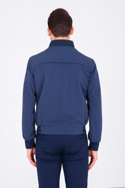 Lacivert Slim Fit Mevsimlik Mont - 4