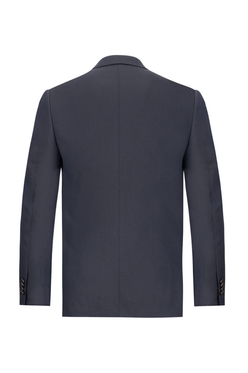 Lacivert Slim Fit Mono Yaka Klasik Takım Elbise - Hatemoğlu (1)