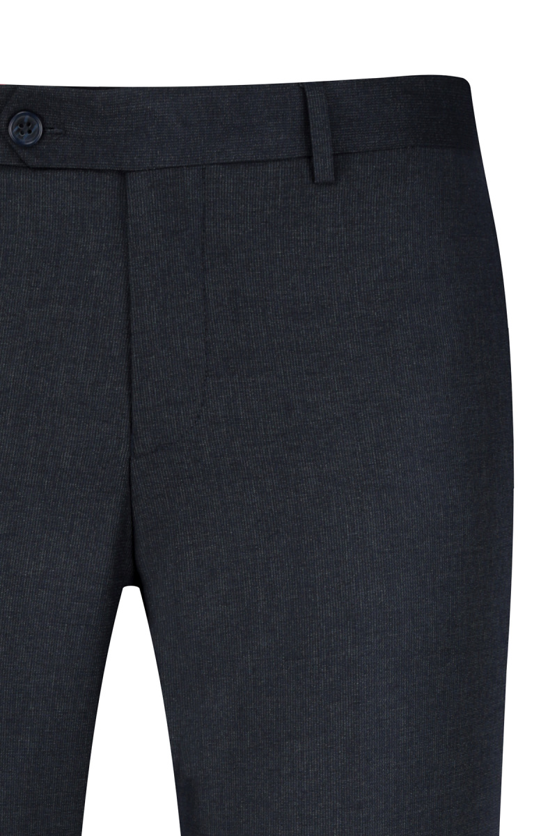 Lacivert Slim Fit Yandan Cep Kumaş Pantolon - Hatemoğlu (1)
