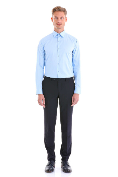 Mavi Comfort Fit 100% Pamuk Slim Yaka Uzun Kollu Klasik Saten Gömlek - 5