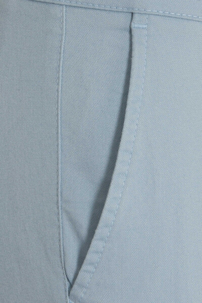 Mavi Dinamik Fit Pamuklu Yandan Cep Kanvas Pantolon - 3