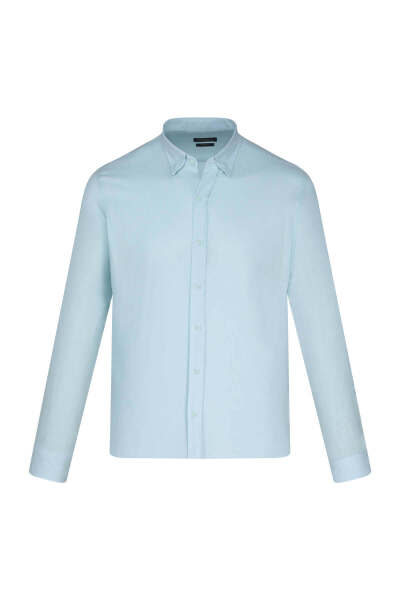 Mavi Comfort Fit 100% Pamuk Düğmeli Yaka Uzun Kollu Casual Gömlek - 6