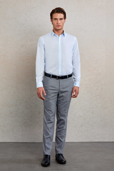 Mavi Comfort Fit Çizgili %100 Pamuk Slim Yaka Uzun Kollu Gömlek - 2