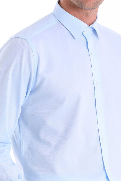 Mavi Comfort Fit Desenli 100% Pamuk Slim Yaka Uzun Kollu Casual Gömlek - 5