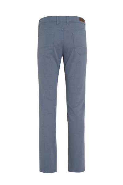 Mavi Regular Fit Desenli Pamuklu 5 Cep Kanvas Pantolon - 3