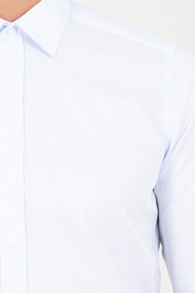 Mavi Slim Fit Desenli 100% Pamuk Uzun Kol Spor Gömlek - 4