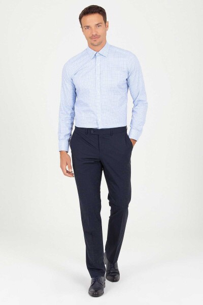 Mavi Slim Fit Kareli 100% Pamuk Uzun Kol Spor Gömlek - 2