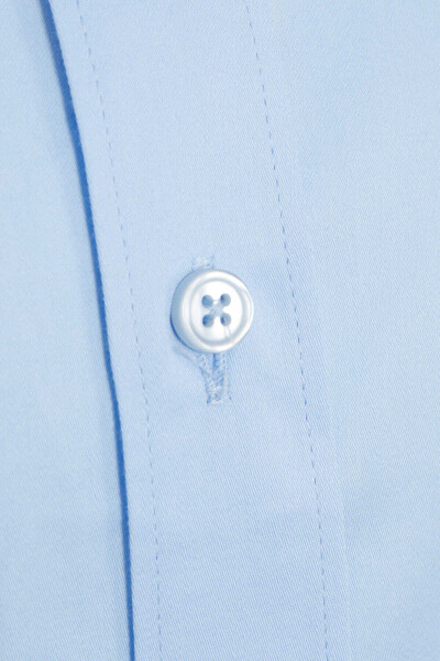 Mavi Comfort Fit 100% Pamuk Slim Yaka Uzun Kollu Klasik Saten Gömlek - 3