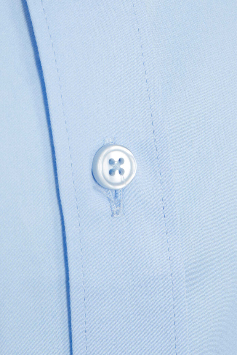 Mavi Comfort Fit 100% Pamuk Slim Yaka Uzun Kollu Klasik Saten Gömlek - Hatem Saykı (1)