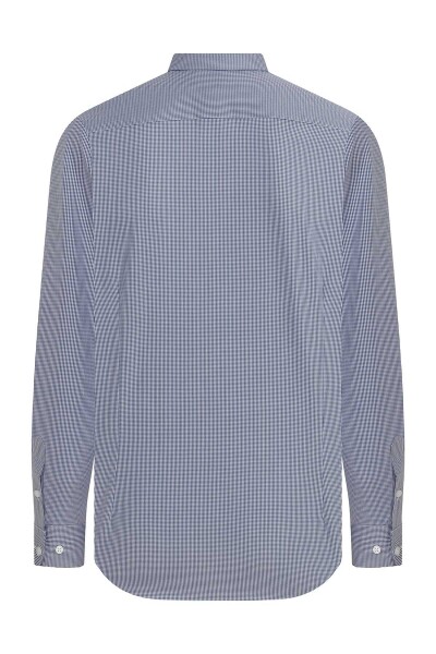 Mavi Slim Fit Kareli 100% Pamuk Uzun Kol Spor Gömlek - 2