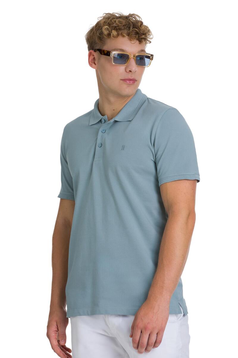 Mavi Regular Fit 100% Pamuklu Polo Yaka Tişört - Hatemoğlu (1)