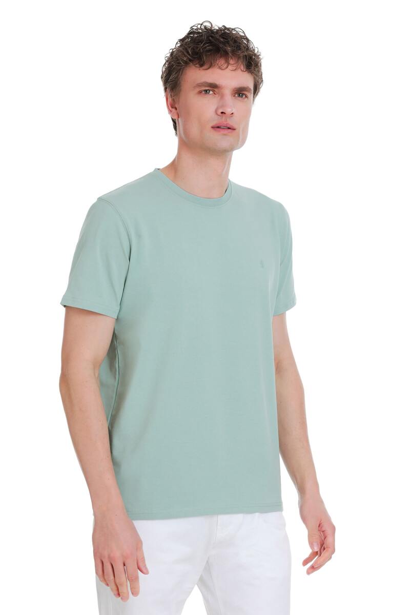 Mavi Regular Fit Bisiklet Yaka Pamuklu Tişört - HTML (1)