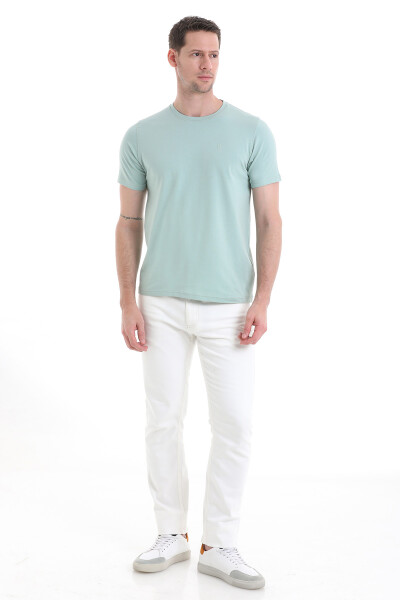 Mavi Regular Fit Pamuklu Bisiklet Yaka Tişört - 2