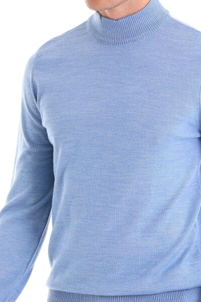 Mavi Comfort Fit Yarım Balıkçı Yaka Yünlü Kazak - 5