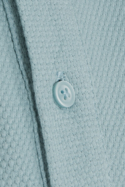 Mavi Regular Fit Petek Pamuklu Polo Yaka Tişört - 8