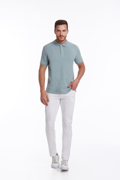 Mavi Regular Fit Petek Pamuklu Polo Yaka Tişört - 3