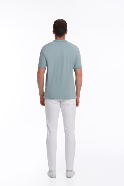 Mavi Regular Fit Petek Pamuklu Polo Yaka Tişört - 6