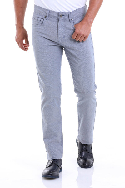 Mavi Regular Fit Desenli Pamuklu 5 Cep Kanvas Pantolon - 2